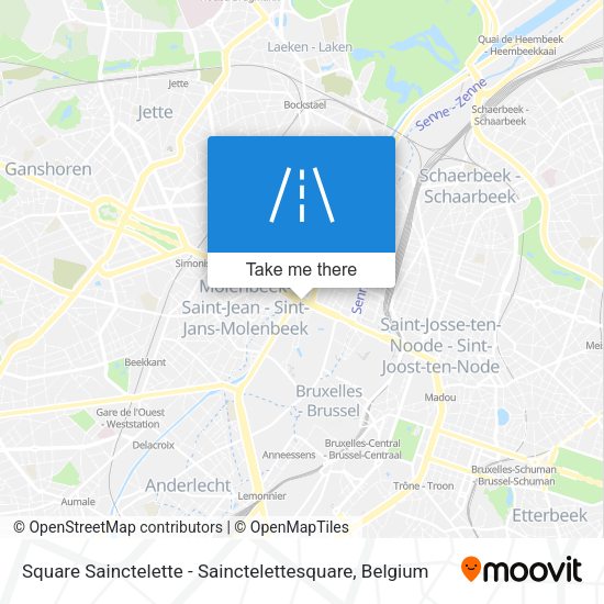 Square Sainctelette - Sainctelettesquare map