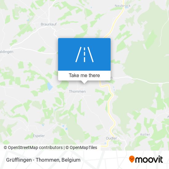 Grüfflingen - Thommen map