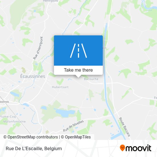 Rue De L'Escaille plan