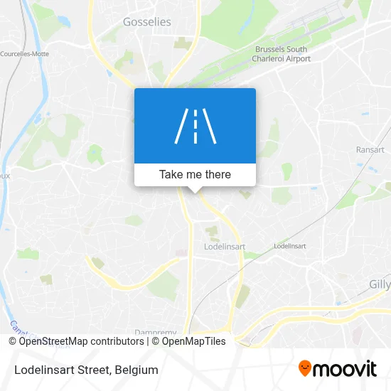 Lodelinsart Street map