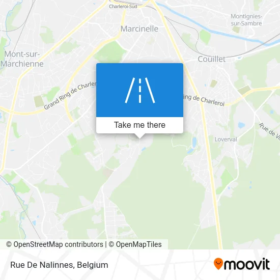 Street of Nalinnes map