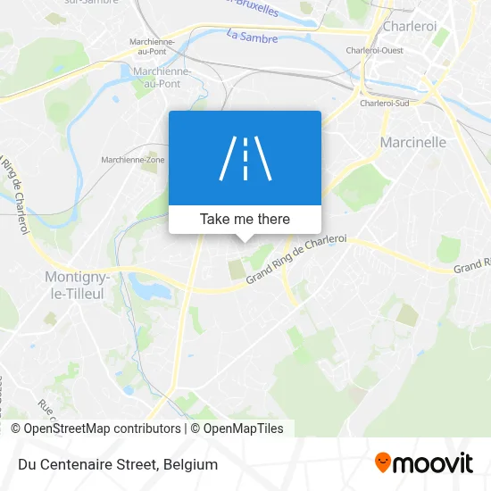 Du Centenaire Street map