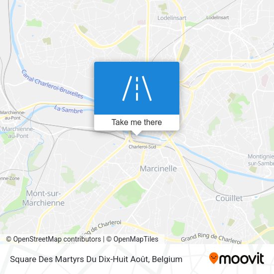 Square Des Martyrs Du Dix-Huit Août map