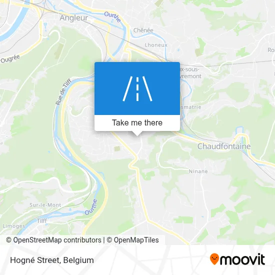 Hogné Street map