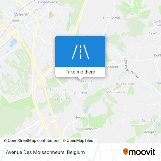 Avenue Des Moissonneurs plan