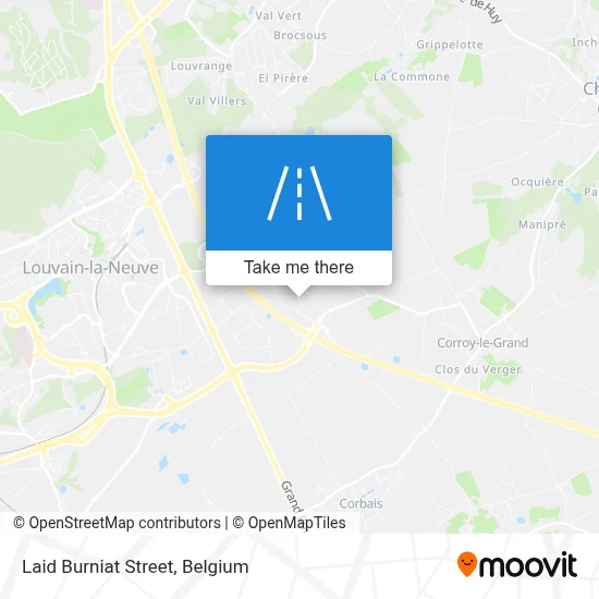 Laid Burniat Street map