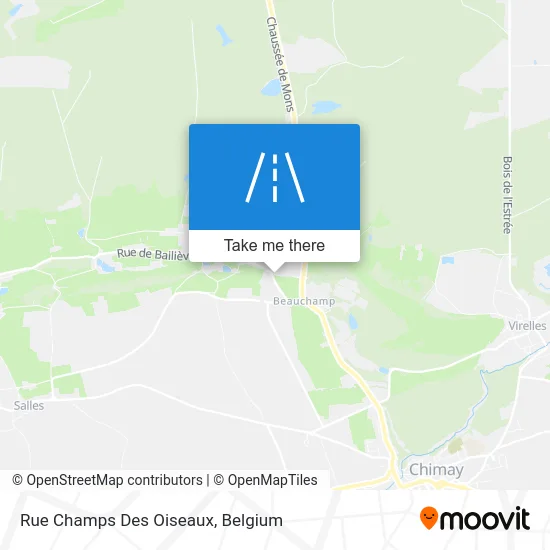 Champs Des Oiseaux Street map