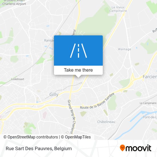 Rue Sart Des Pauvres plan