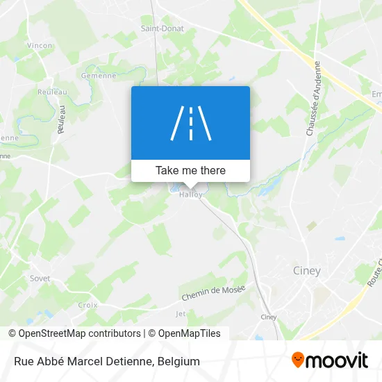 Rue Abbé Marcel Detienne map