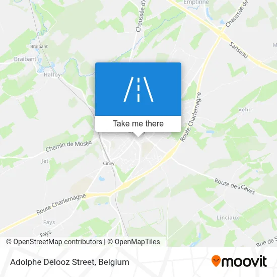 Adolphe Delooz Street map