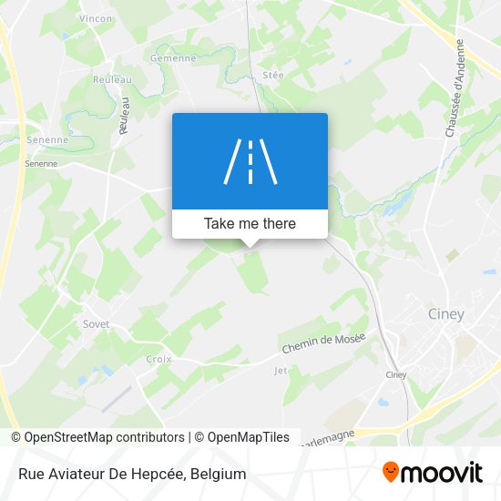 Rue Aviateur De Hepcée plan