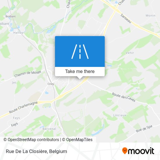 Rue De La Closière map