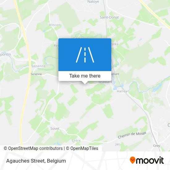 Agauches Street map