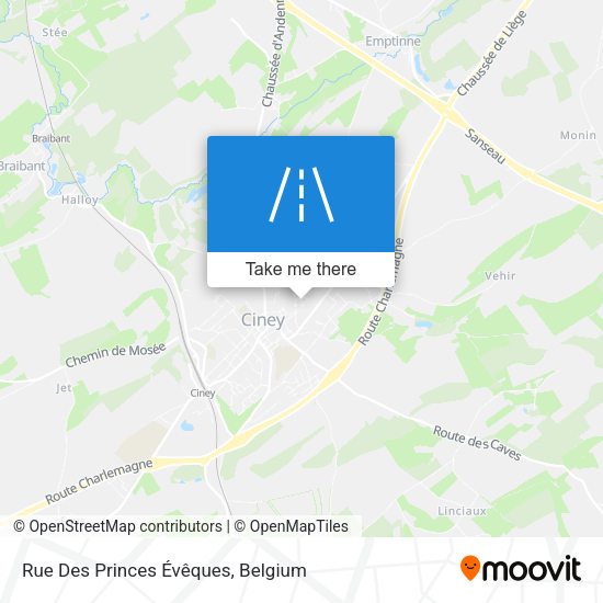Rue Des Princes Évêques map