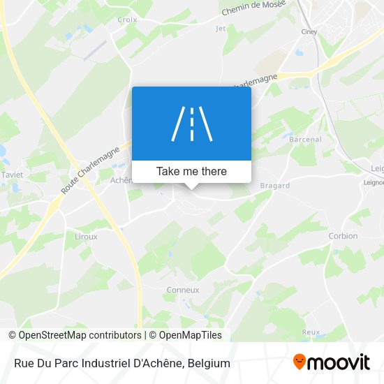 Rue Du Parc Industriel D'Achêne plan
