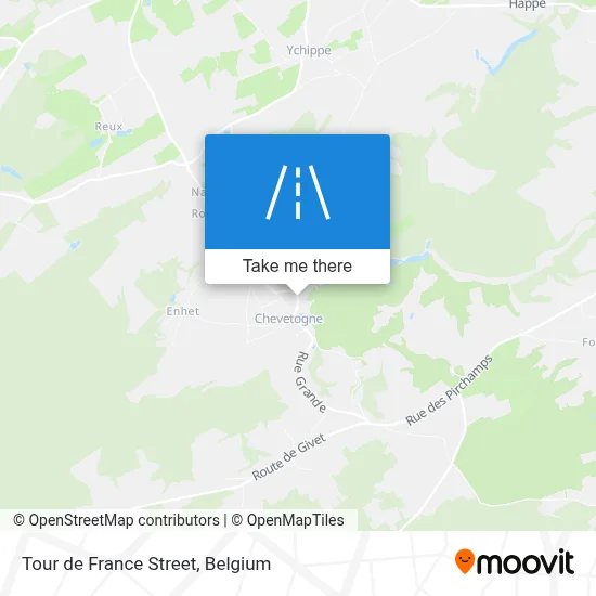 Tour de France Street map