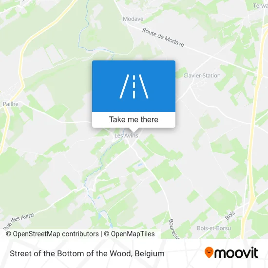 Street of the Bottom of the Wood map