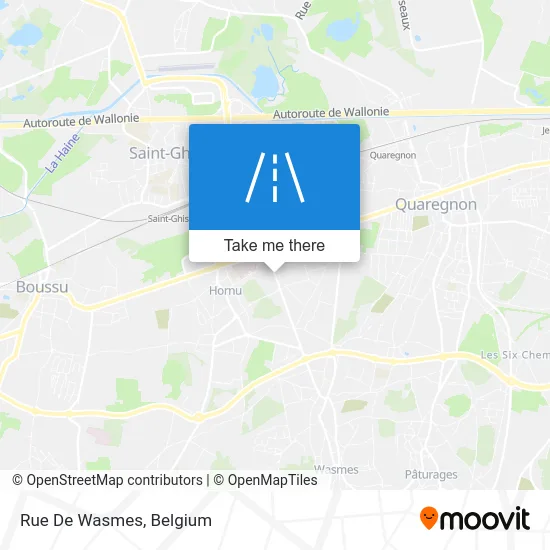 Rue of Wasmes map