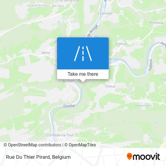 Rue Du Thier Pirard plan