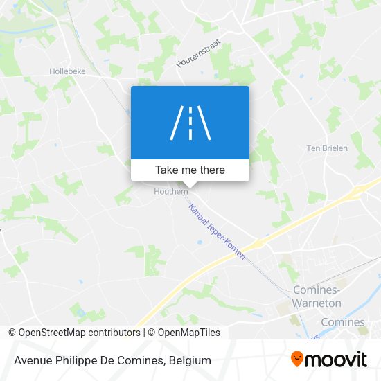 Avenue Philippe De Comines plan