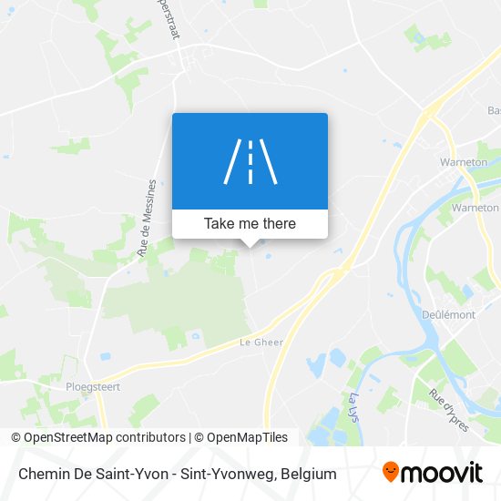 Chemin De Saint-Yvon - Sint-Yvonweg map