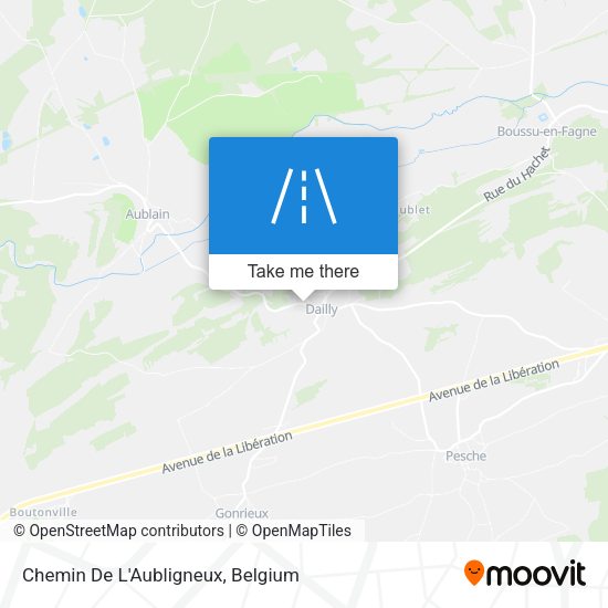 Chemin De L'Aubligneux map