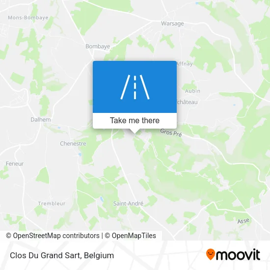 Clos Du Grand Sart map