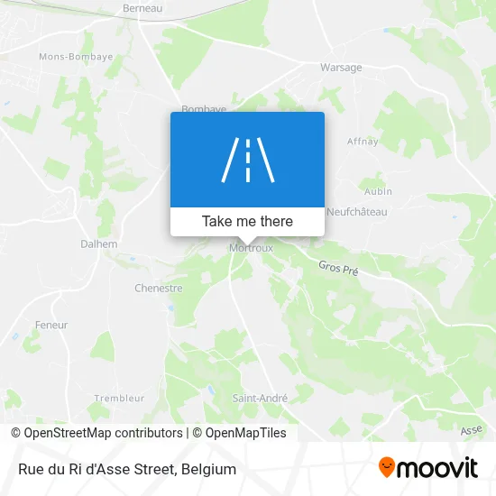 Rue du Ri d'Asse Street map