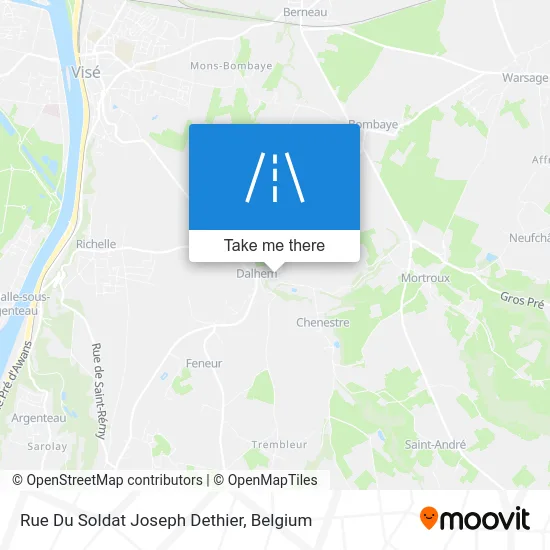 Soldier Joseph Dethier Street map