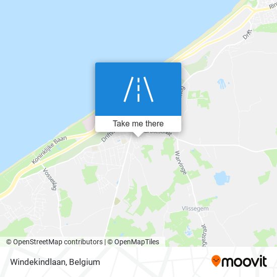 Windekindlaan map