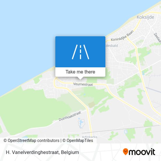 H. Vanelverdinghestraat map