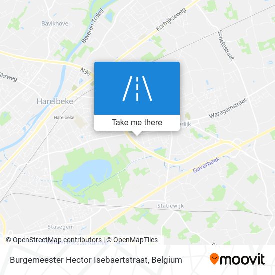 Burgemeester Hector Isebaertstraat map