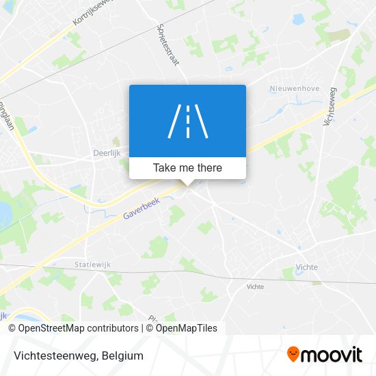 Vichtesteenweg map