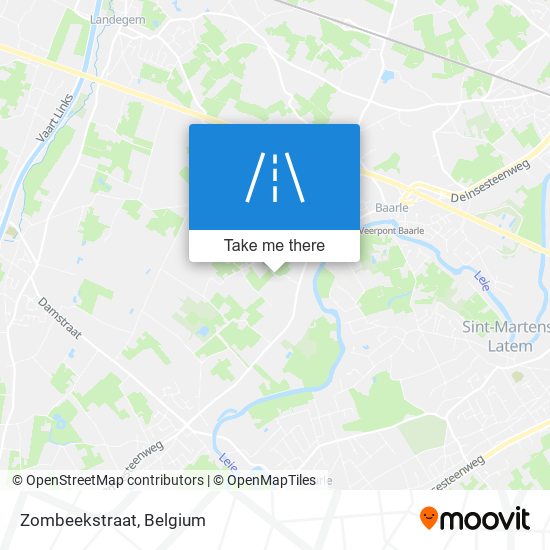 Zombeekstraat map