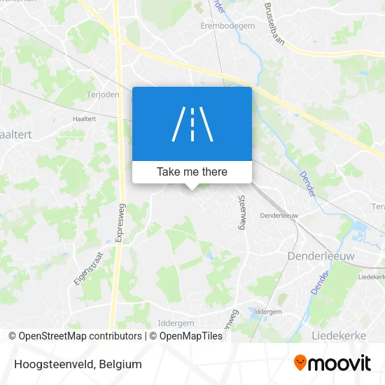 Hoogsteenveld map