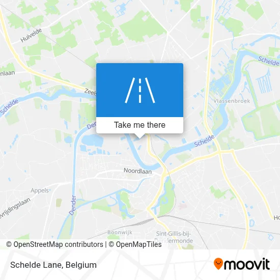 Schelde Lane map
