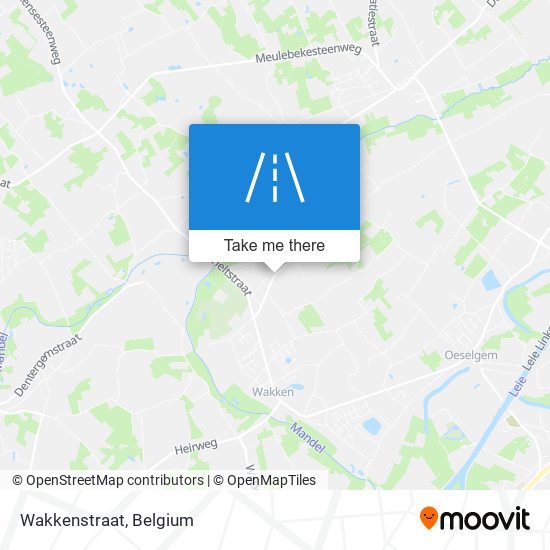 Wakkenstraat map