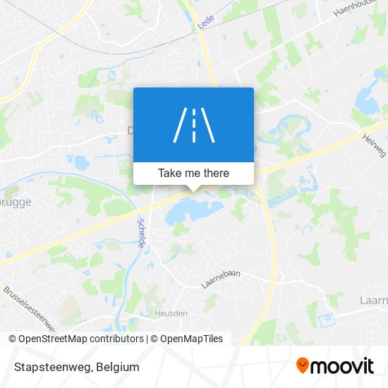 Stapsteenweg map