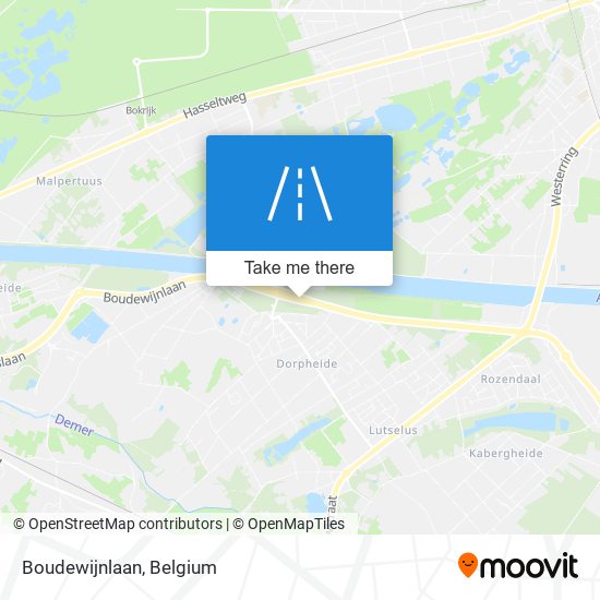 Boudewijnlaan map