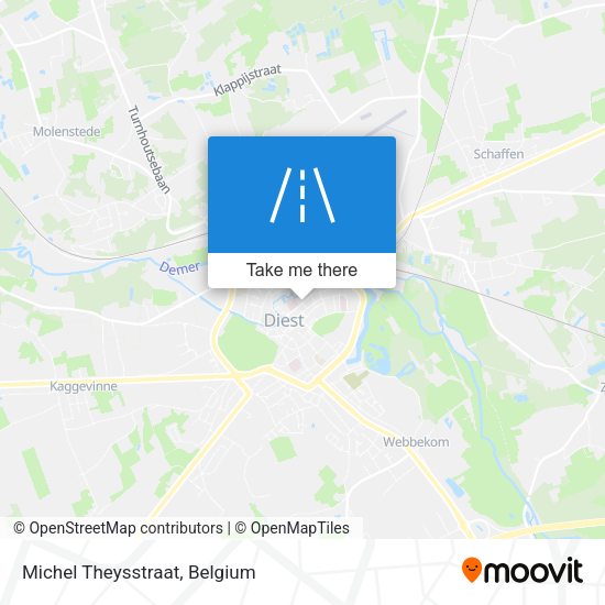 Michel Theysstraat map