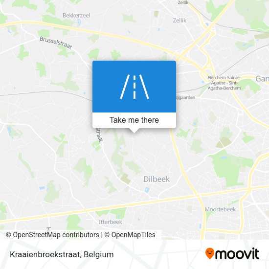 Kraaienbroekstraat map