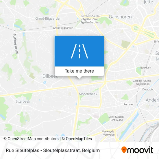 Rue Sleutelplas - Sleutelplasstraat map