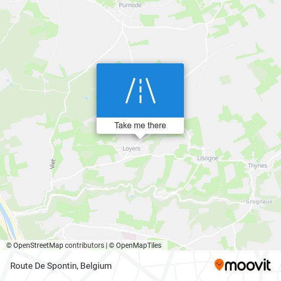 Route De Spontin plan