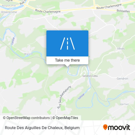 Route Des Aiguilles De Chaleux map