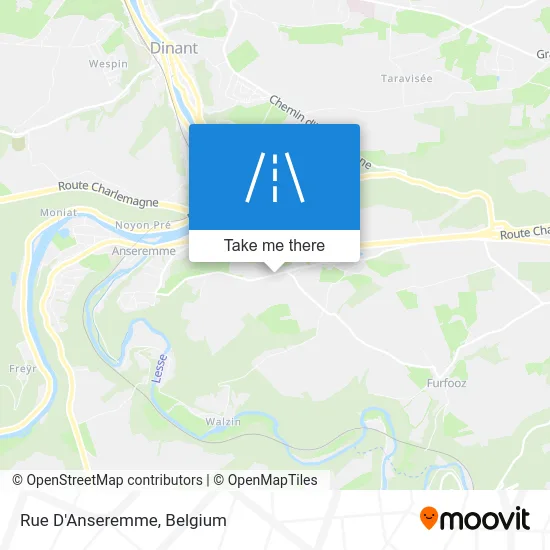 Anseremme Street map