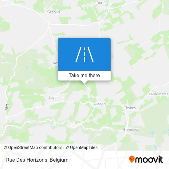 Des Horizons Street map