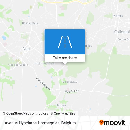 Avenue Hyacinthe Harmegnies map