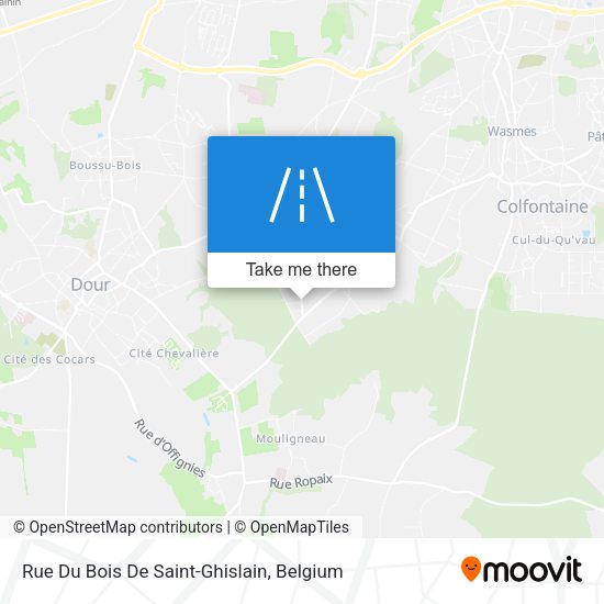 Rue Du Bois De Saint-Ghislain plan