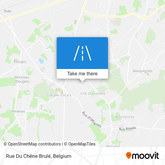 Rue Du Chêne Brulé plan