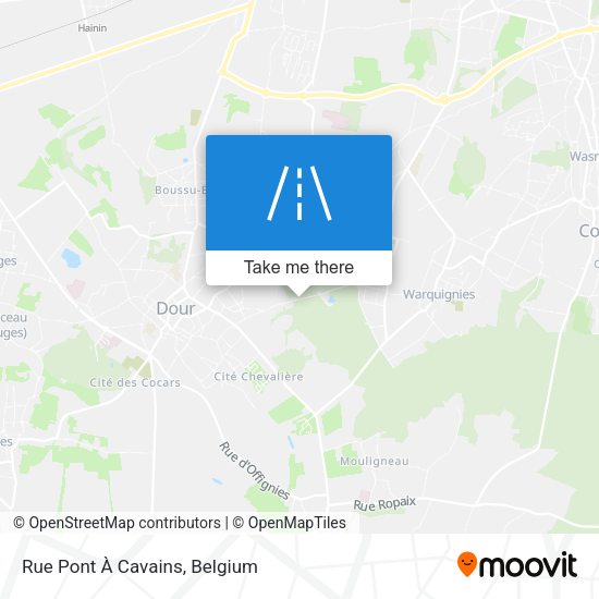 Rue Pont À Cavains map